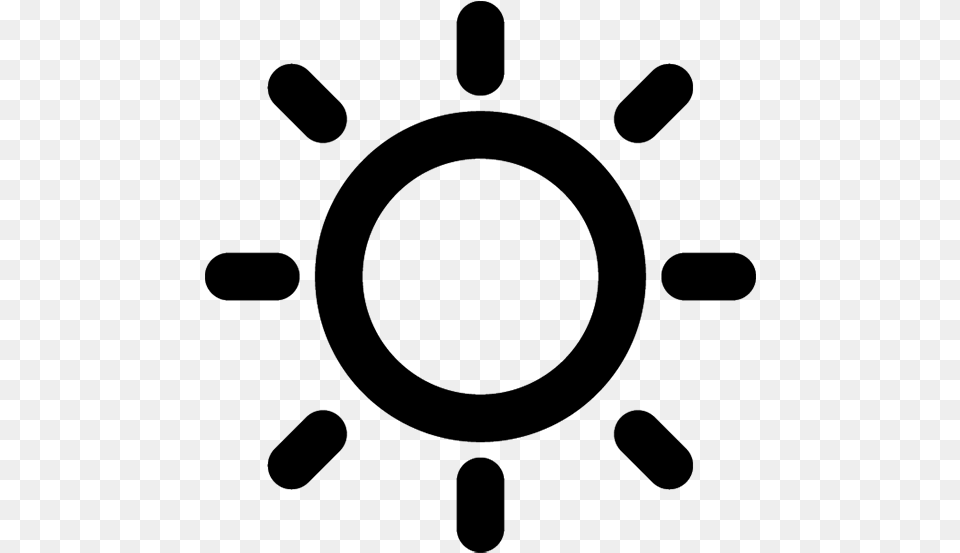 Sunny Icon, Gray Free Transparent Png