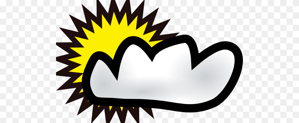 Sunny Partly Cloudy Weather Clip Art Mostly Cloudy Clipart, Clothing, Hat, Logo, Device Png Image