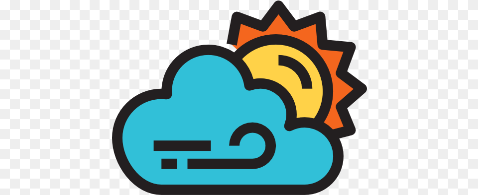 Sunny Sky Meteorology Clouds And Sun Cloudy Icon, Bulldozer, Machine, Logo Free Png Download