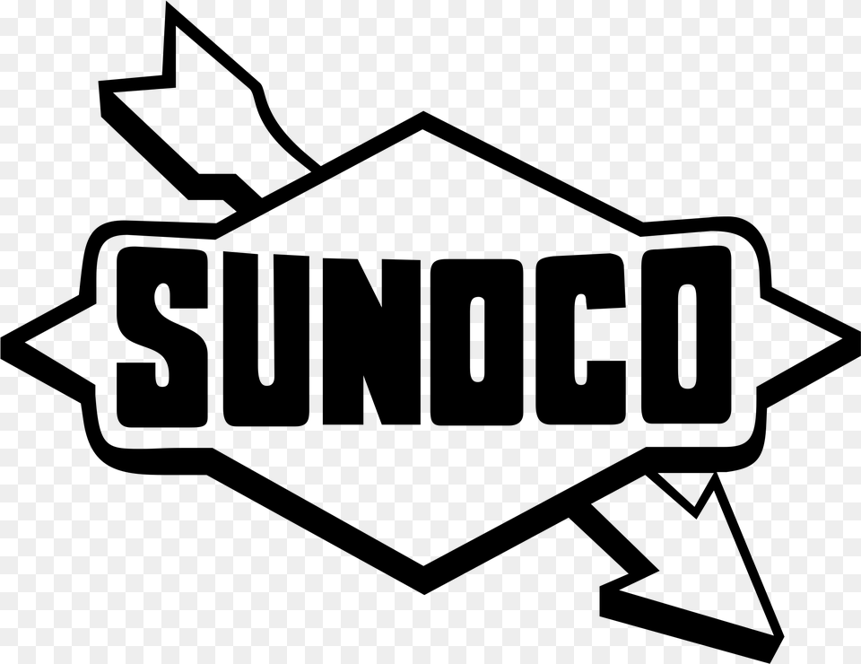 Sunoco Logo Transparent Sunoco Logo Black And White, Gray Png