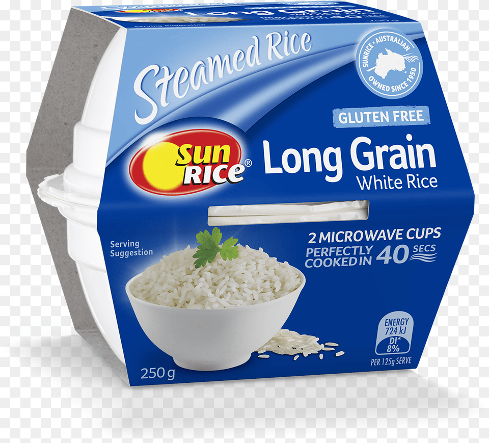 Sunrice Quick Cups White Long Grain Rice Sunrice, Powder, Food, Bowl, Produce Free Png Download