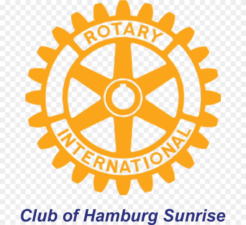 Sunrise 01 Rotary International Logo Blue, Machine, Symbol, Dynamite, Weapon Png