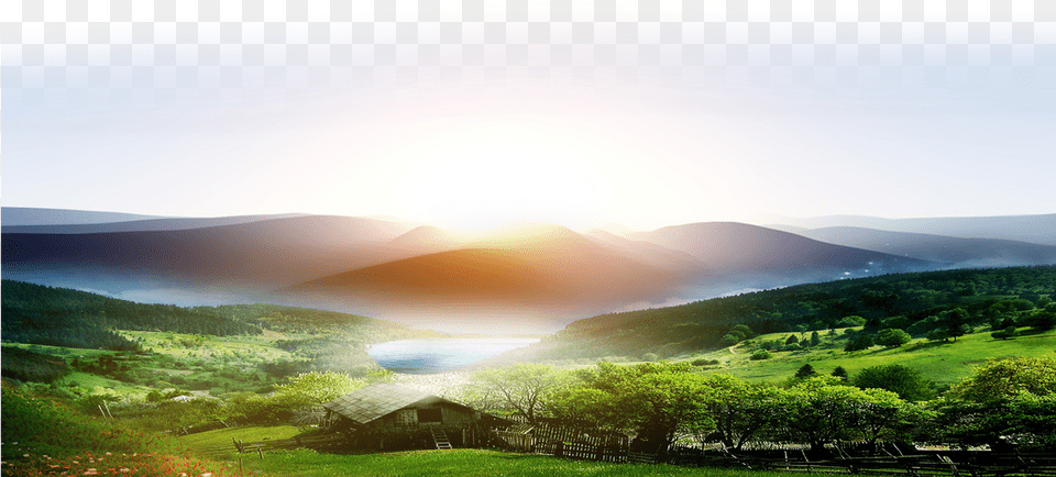 Sunrise, Nature, Light, Scenery, Flare Free Png