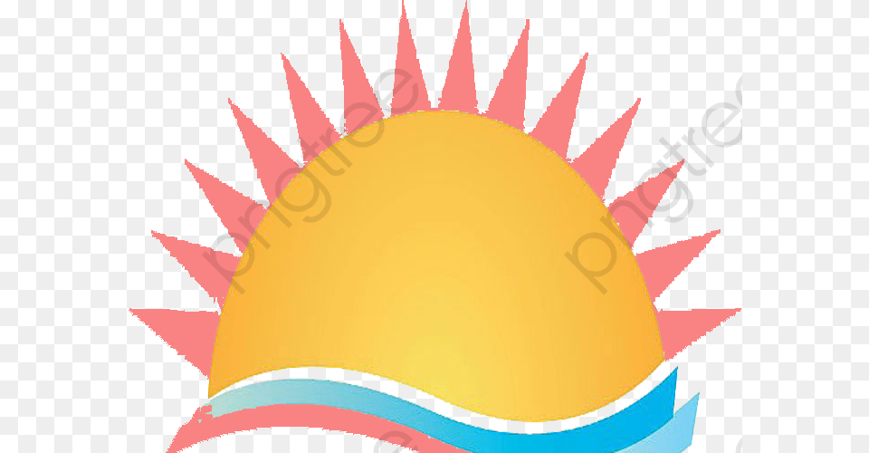 Sunrise Clipart Sea Transparent Sun And Clouds, Clothing, Hat, Nature, Outdoors Free Png Download