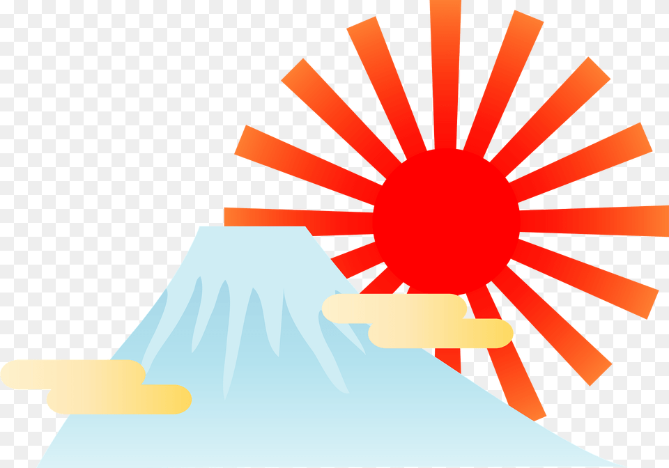 Sunrise Over Mount Fuji Clipart, Ice, Nature, Outdoors, Snow Png