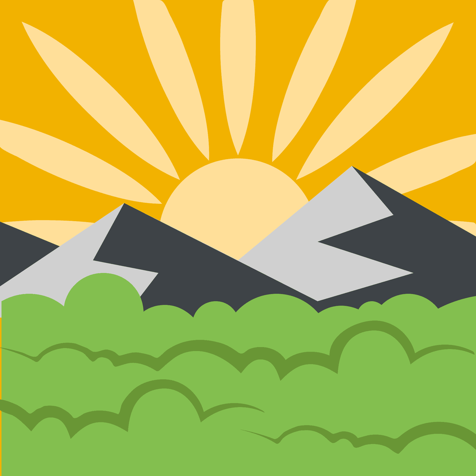 Sunrise Over Mountains Emoji Clipart, Sky, Nature, Outdoors, Person Png