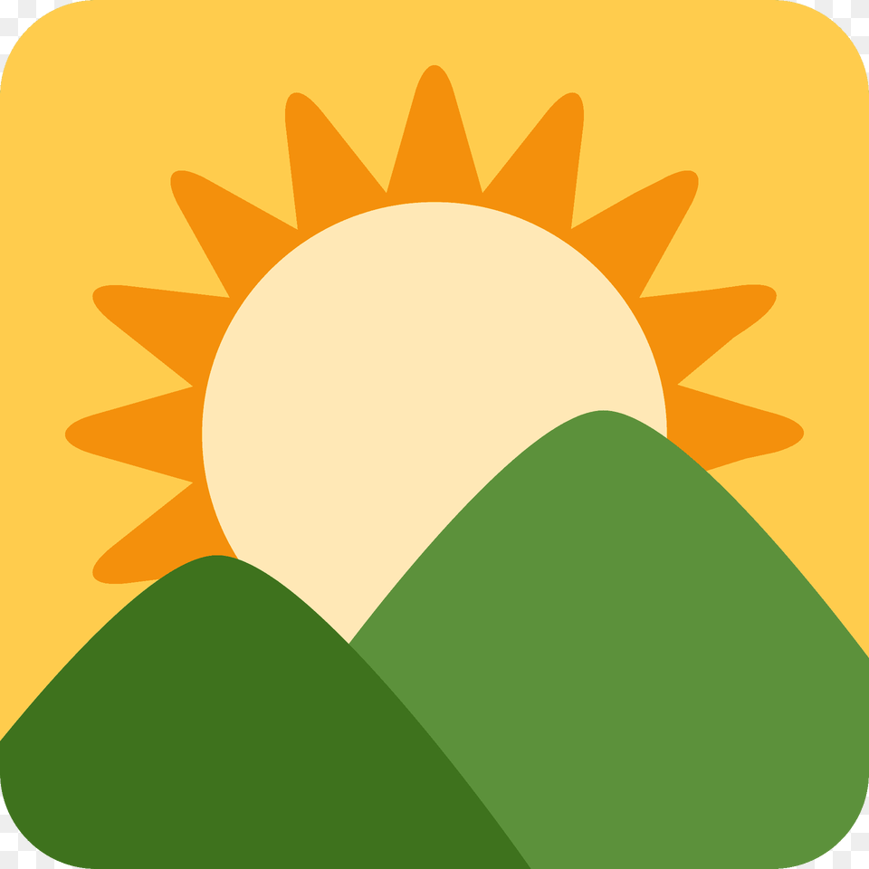Sunrise Over Mountains Emoji Clipart, Nature, Outdoors, Sky, Animal Free Png Download