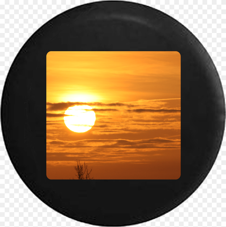 Sunrise Sunset Golden Sky And Clouds Circle, Nature, Outdoors, Photography, Sun Png Image