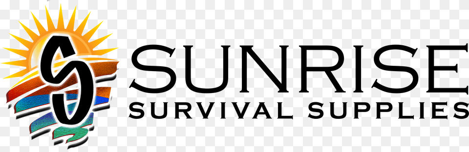 Sunrise Survival Supplies Logo Hz Blue Parallel Png Image