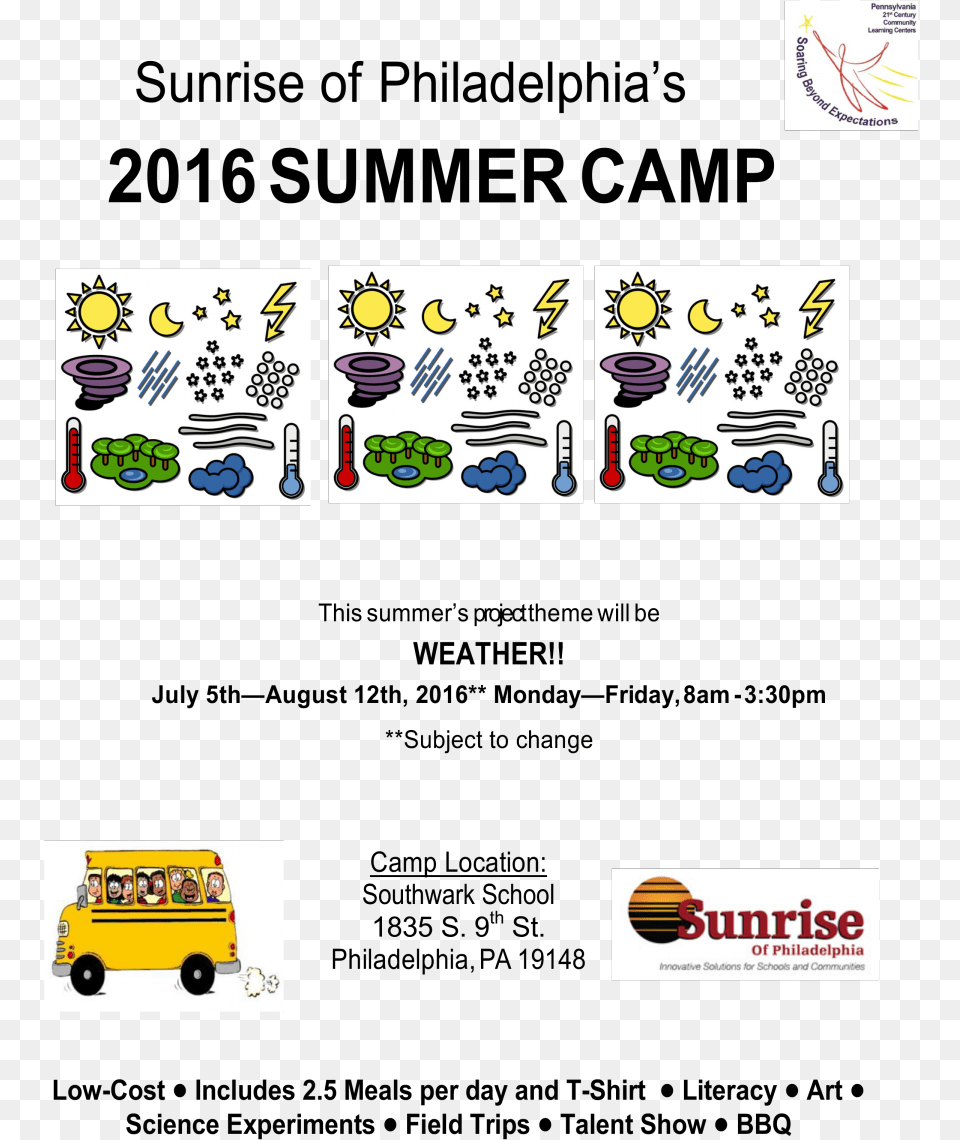 Sunrise Will Run Summer Camp At Southwark School This, Book, Comics, Publication, Wheel Free Png Download