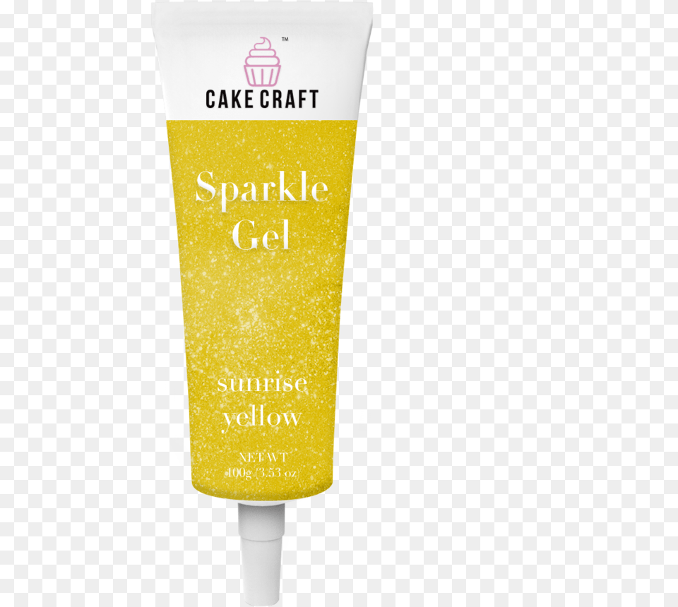 Sunrise Yellow Sparkle Gel Cosmetics, Bottle, Lotion, Sunscreen Png Image