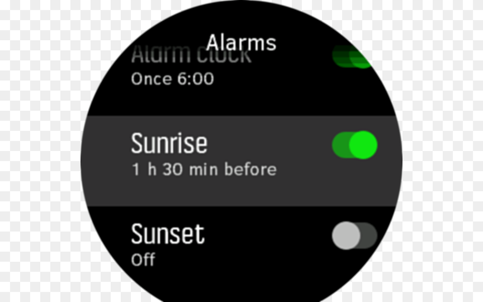 Sunrisesunset Alarm Toggle Spartan Suunto Spartan Sport, Text Free Png Download