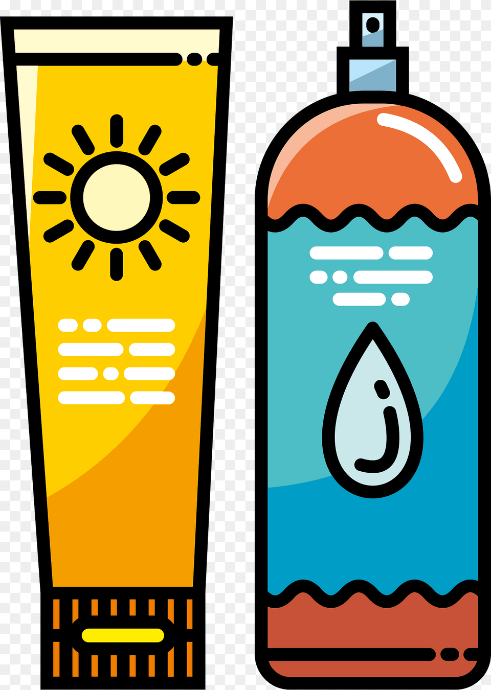 Sunscreen Clipart, Bottle, Cosmetics, Alcohol, Beverage Free Png Download