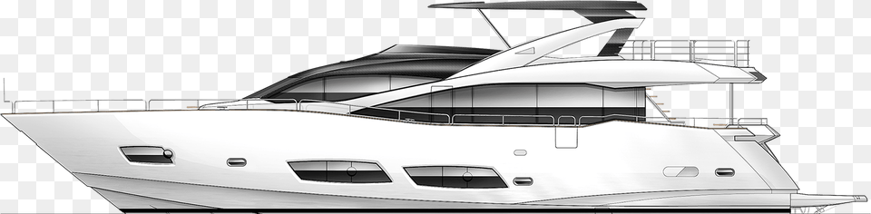 Sunseeker 28m Yacht, Transportation, Vehicle, Boat Png
