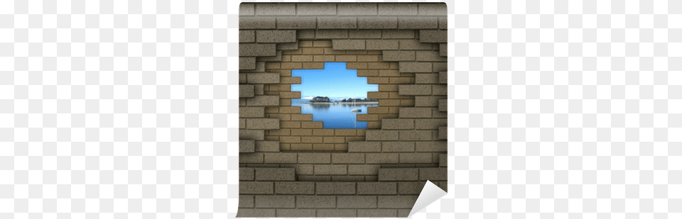 Sunset, Brick, Hole, Water Free Png