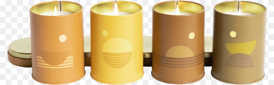 Sunset Candle Collection, Cup, Cylinder, Lighting Free Png