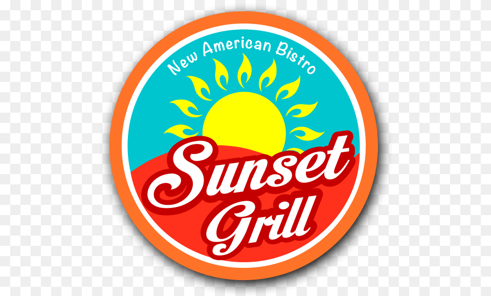 Sunset Grill Logo Sunset Grill Fredericksburg Tx, Badge, Symbol, Disk Png Image