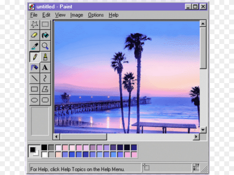 Sunset Huntington Beach California, Palm Tree, Tree, Plant, Water Free Png Download