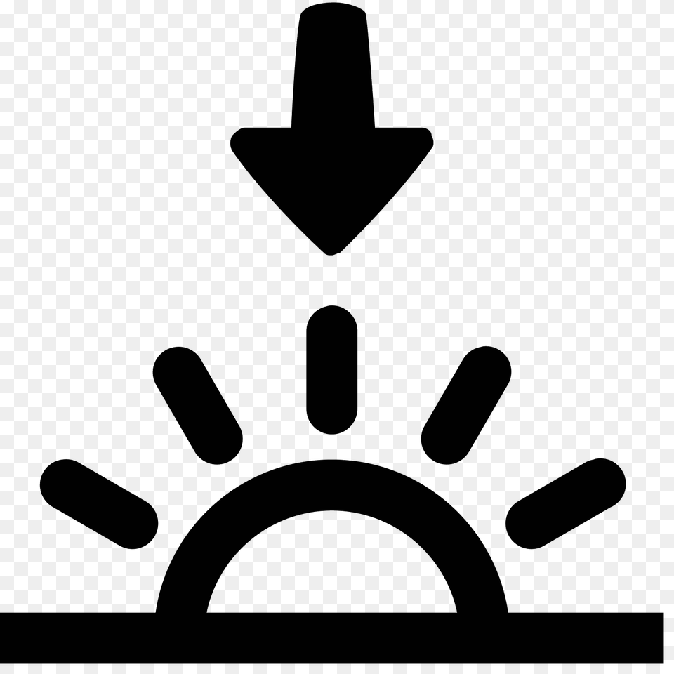 Sunset Icon, Gray Free Png