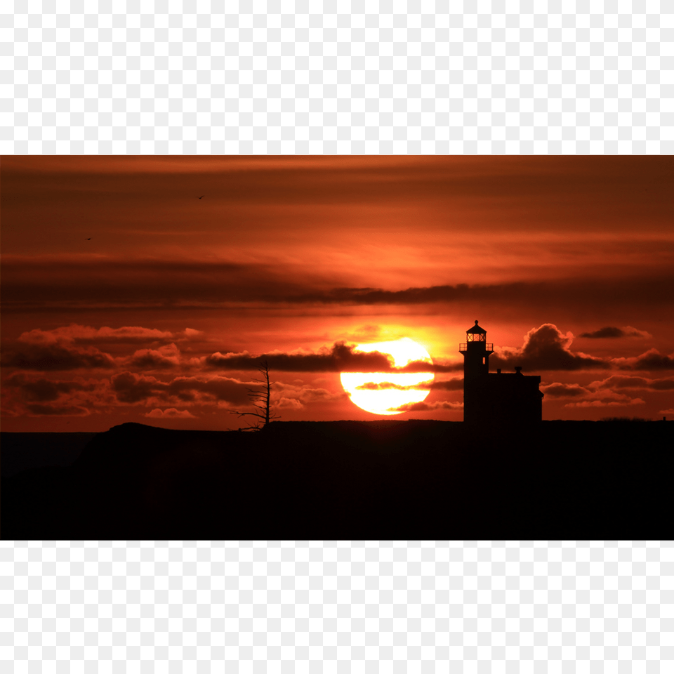 Sunset Lighthouse, Outdoors, Sunrise, Sunlight, Nature Png