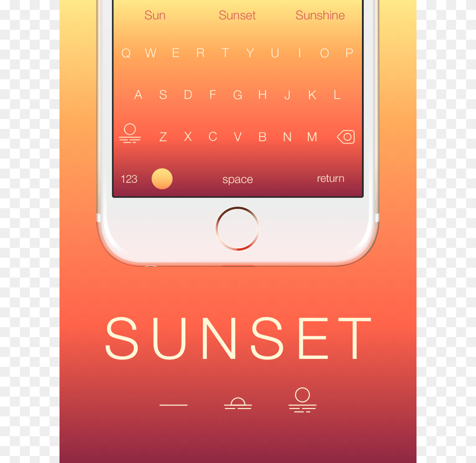 Sunset Mobile Phone, Electronics, Mobile Phone, Text Free Png Download