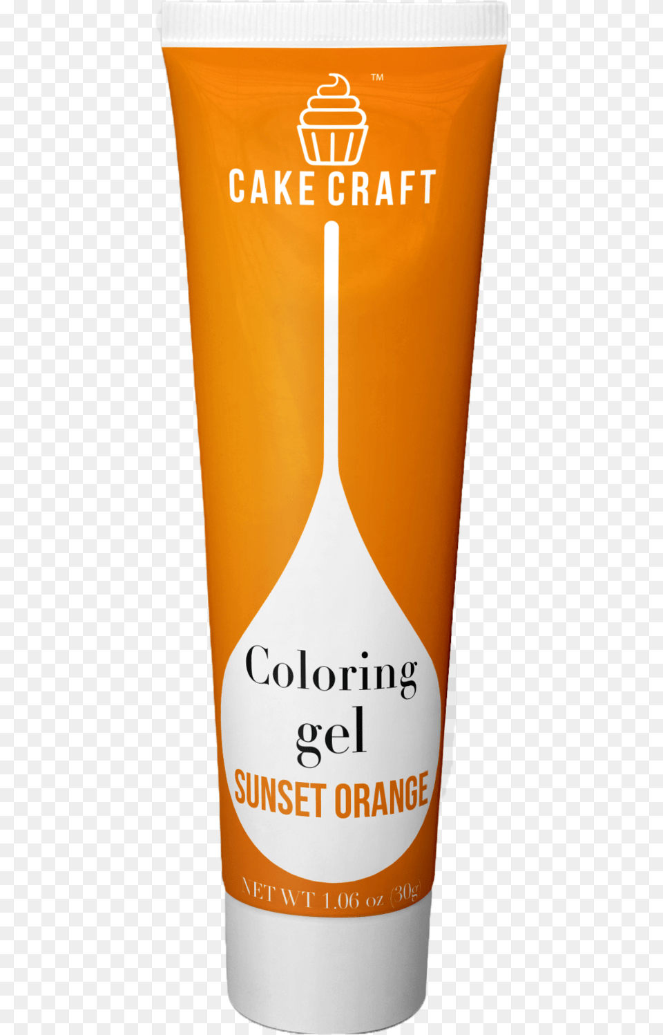 Sunset Orange Coloring Gel, Bottle, Cosmetics, Sunscreen, Alcohol Free Transparent Png