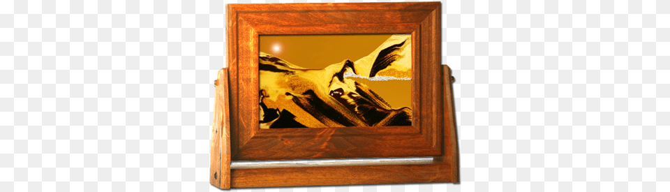 Sunset Orange Small Alder Wood Exotic Sands Picture Frame, Art, Canvas, Painting Png