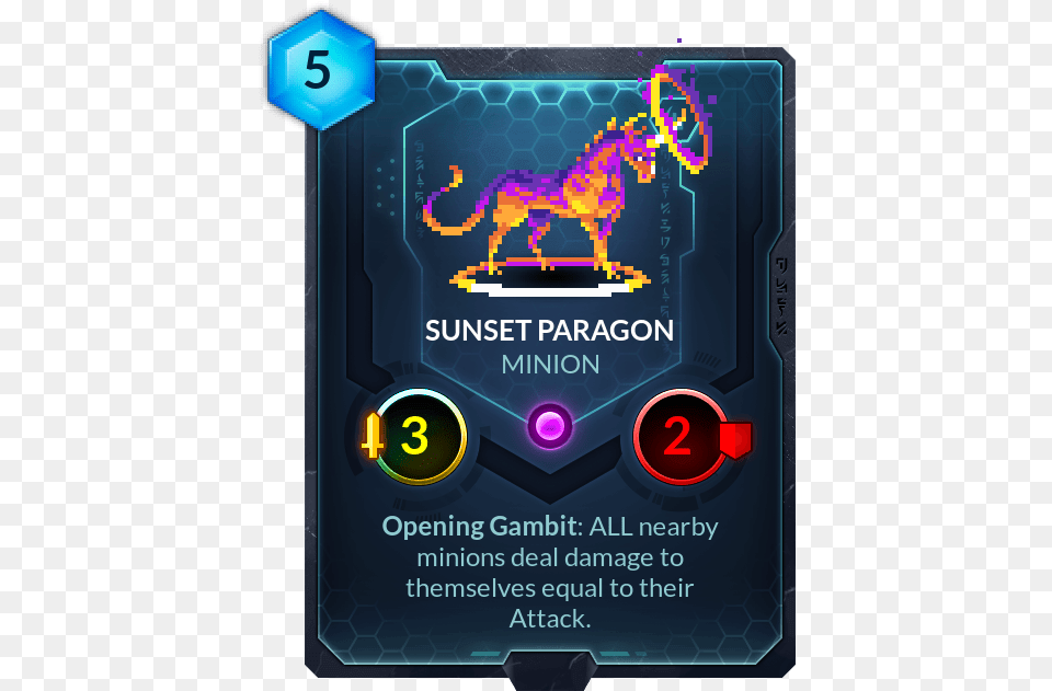 Sunset Paragon Lesser Water Ball Duelyst, Advertisement, Poster Png Image