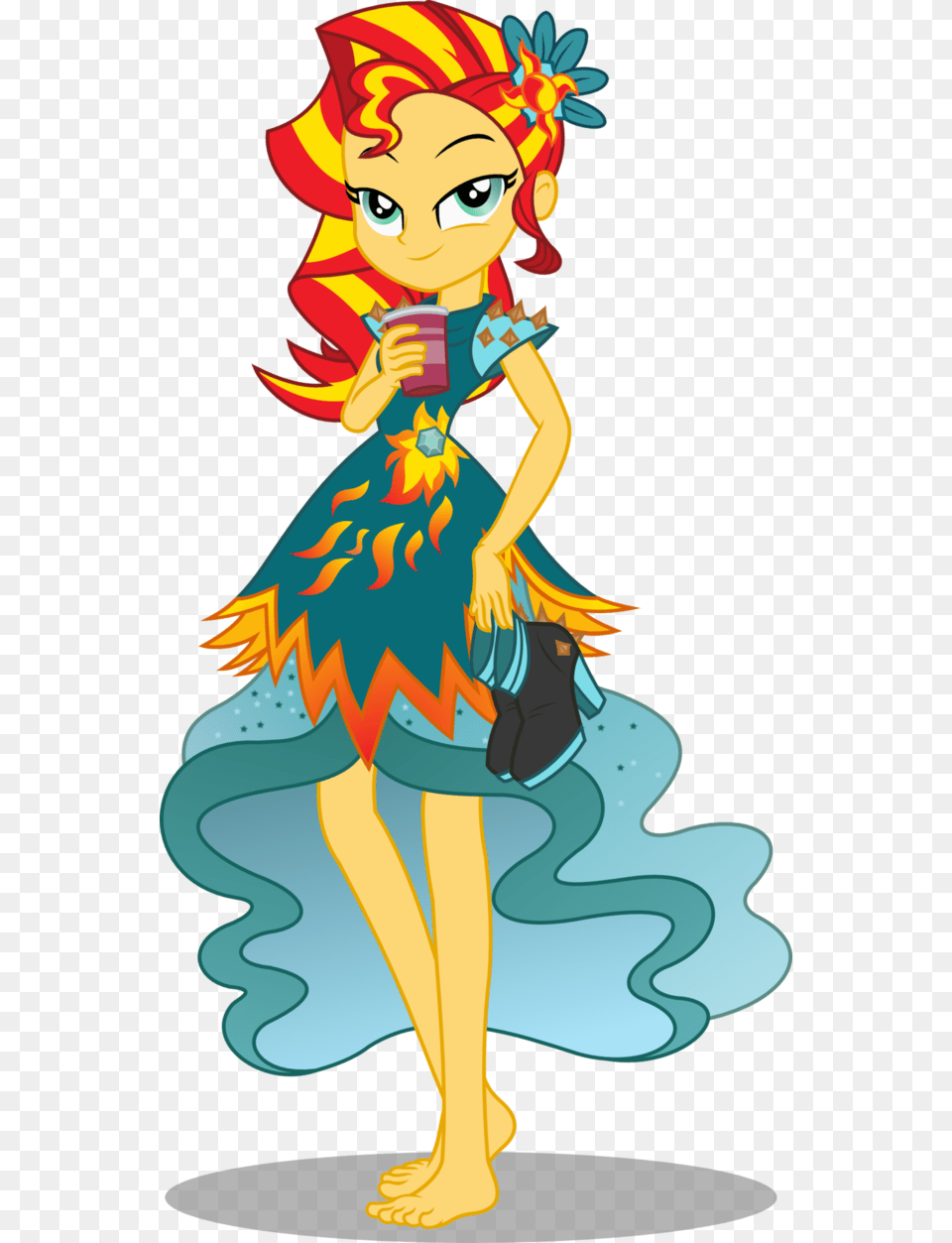 Sunset Shimmer, Art, Book, Comics, Graphics Png Image