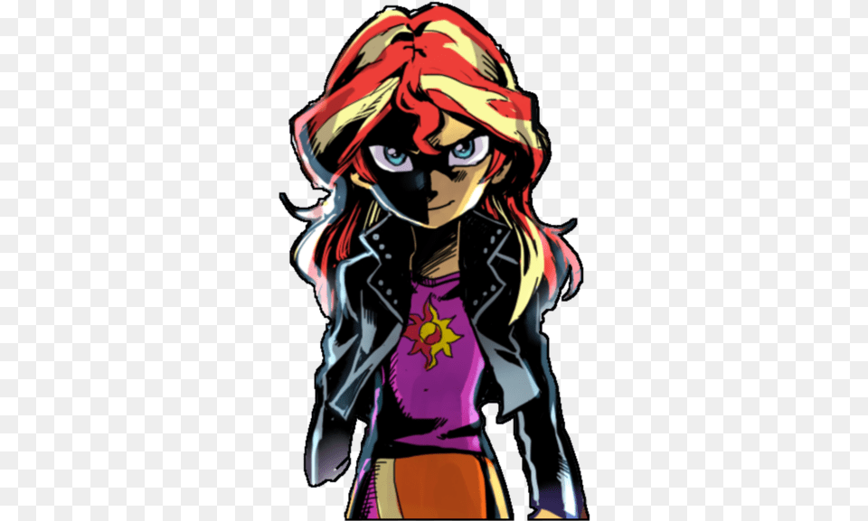 Sunset Shimmer And Twilight Sparkle, Book, Comics, Publication, Adult Png Image