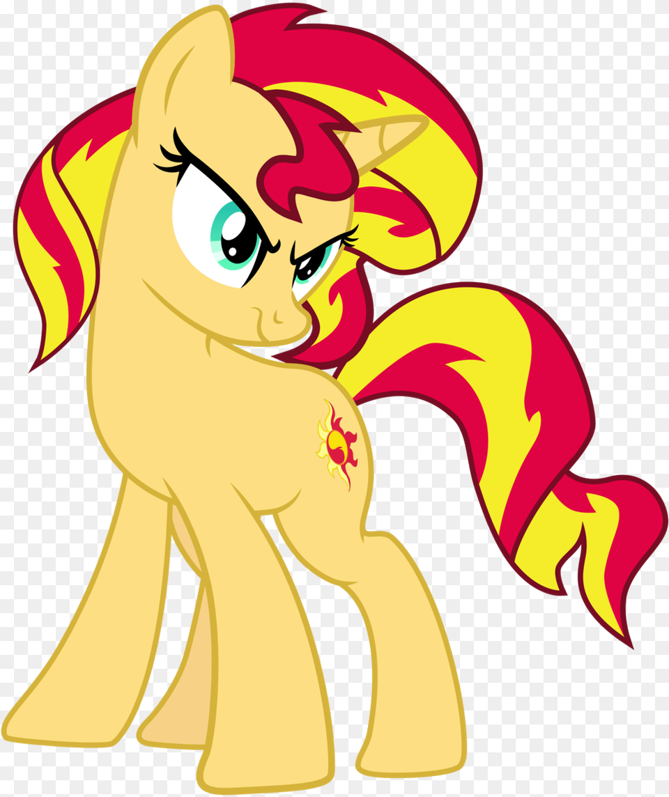 Sunset Shimmer Angry Mlp, Baby, Person, Cartoon, Face Free Png Download