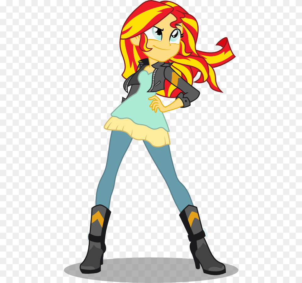 Sunset Shimmer Image Background, Book, Comics, Publication, Person Free Png Download