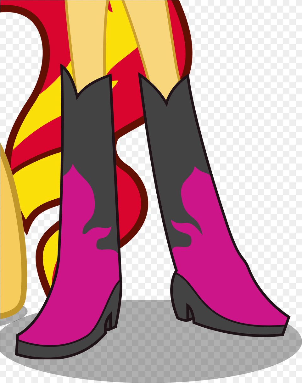 Sunset Shimmer S Boots, Boot, Clothing, Footwear, Cowboy Boot Png