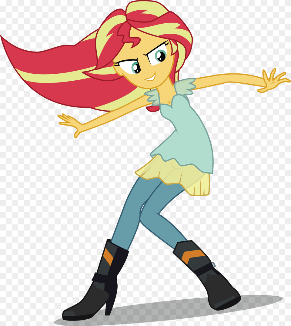 Sunset Shimmer Transparent Equestria Girls Sunset Shimmer Style, Book, Comics, Publication, Person Free Png