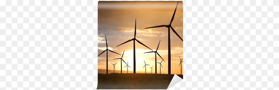 Sunset Sky Download Energy From Wind Wind Farming Next Generation Energy, Engine, Machine, Motor, Outdoors Free Transparent Png