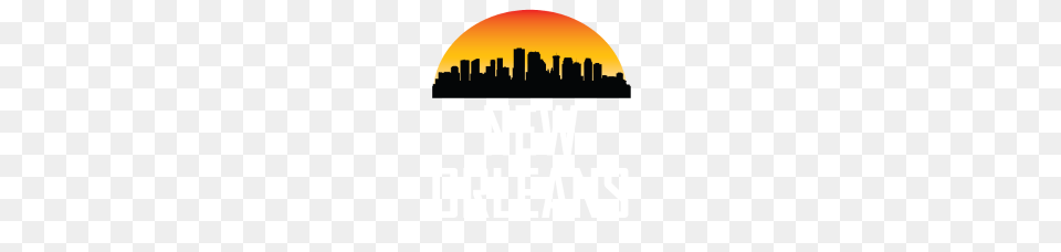 Sunset Skyline Silhouette Of New Orleans La, City, Nature, Outdoors, Sky Free Png