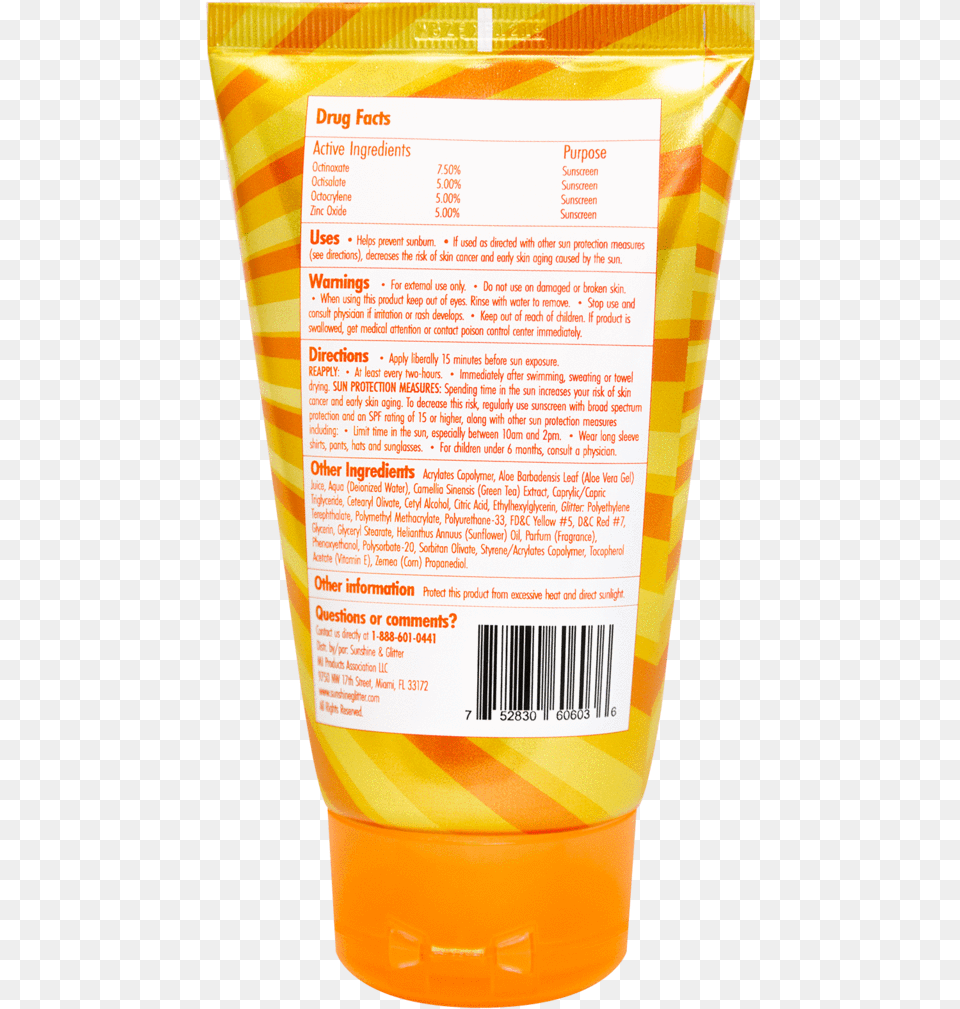 Sunshine Amp Glitter Seastar Sparkle Spf 50 Mango Tango Hair Care, Bottle, Cosmetics, Sunscreen Png Image