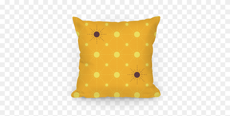 Sunshine Diamond Orange Pattern Throw Pillow Lookhuman, Cushion, Home Decor Free Transparent Png