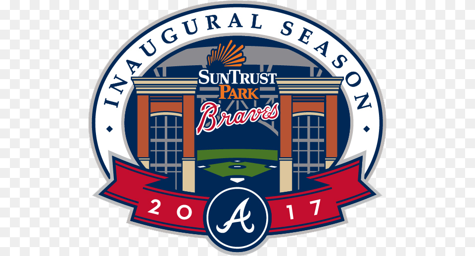 Suntrust Park Inaugural Season, Logo, Architecture, Building, Factory Free Png