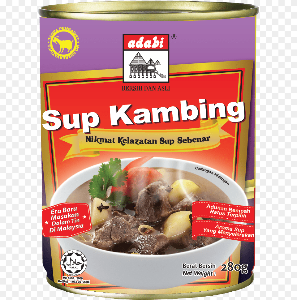 Sup Kambing Adabi Canned Foods Canning Home Canning Adabi Canned Food, Dish, Meal, Aluminium, Tin Png Image