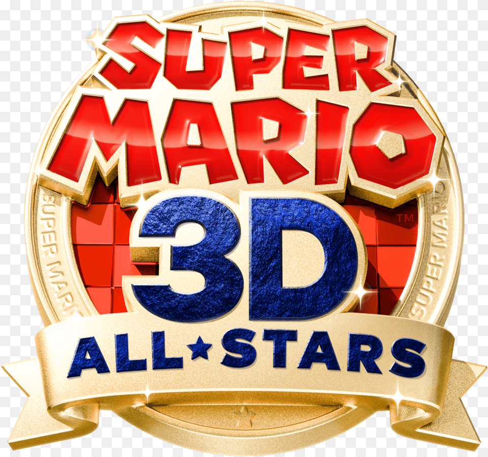 Super 3d All Super Mario 3d All Stars Logo, Badge, Symbol Free Png