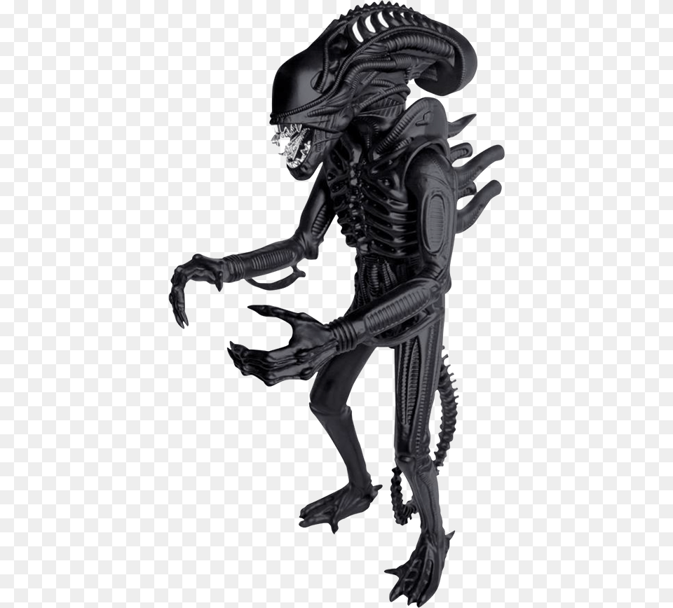 Super 7 Xenomorph Matte Black 18in Figure Toy Black Alien, Adult, Female, Person, Woman Free Png