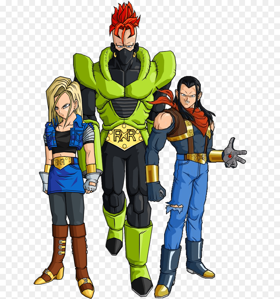 Super Androids Dragon Ball Fan Made Androids, Book, Publication, Comics, Adult Png Image