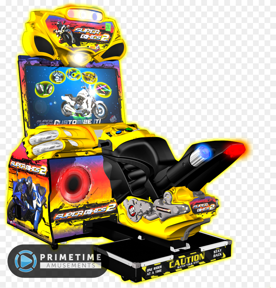 Super Bikes 2 Arcade Racing Game Super Bikes Arcade, Arcade Game Machine, Machine, Wheel, Tool Free Png