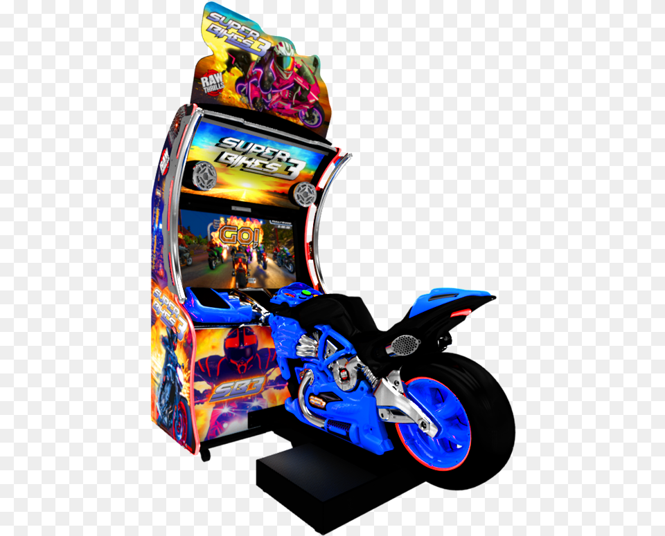 Super Bikes 3 Arcade Game, Arcade Game Machine, Machine, Wheel, Motorcycle Png Image