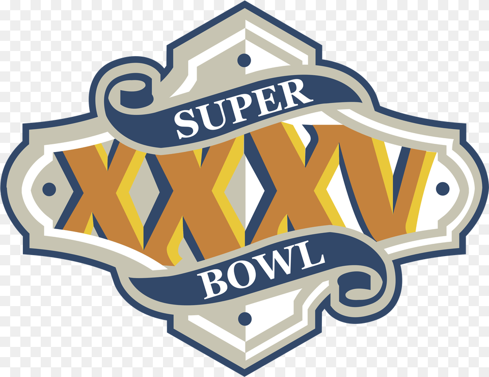 Super Bowl 2001 Logo Transparent Super Bowl 2001 Logo, Badge, Symbol, Emblem Png