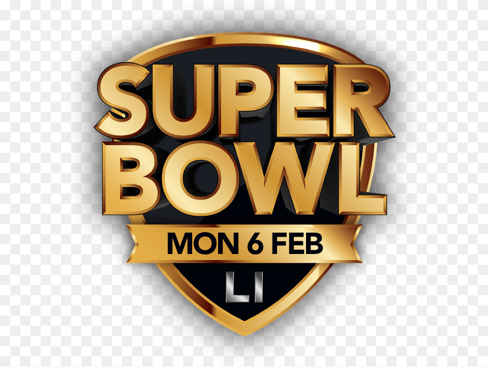Super Bowl 2017 Logo Emblem, Badge, Symbol, Tape, Architecture Free Transparent Png