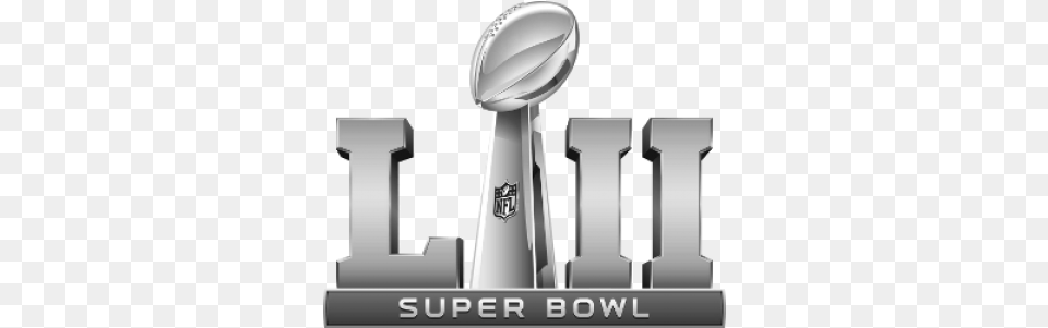 Super Bowl 52 Lii Football Display Cases Super Bowl Lii Logo, Cutlery, Spoon, Trophy Png