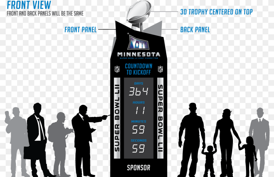 Super Bowl Countdown Clock 1a Banner, Person, Adult, Male, Man Png Image