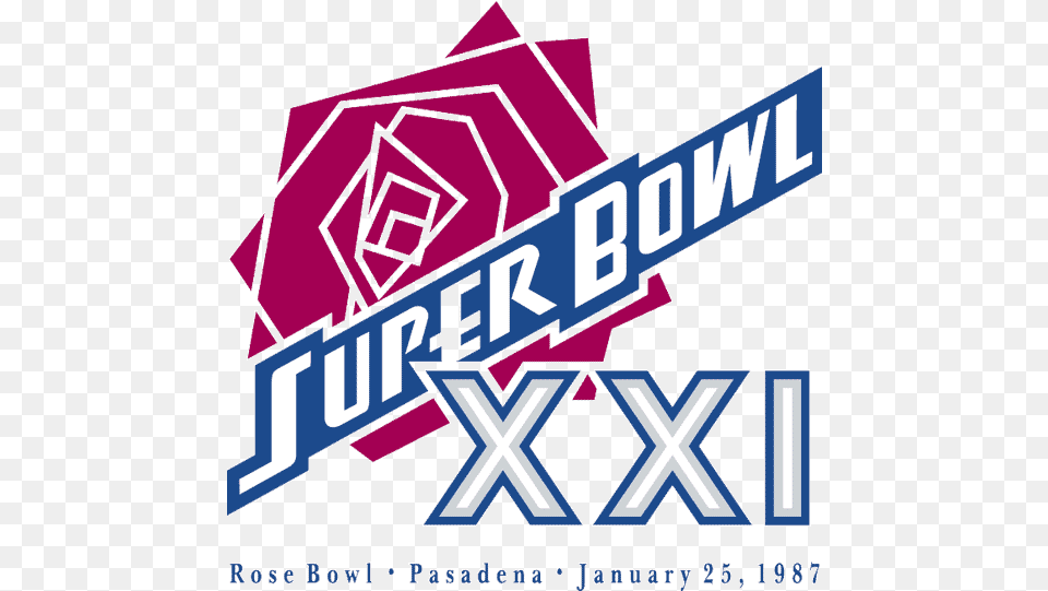 Super Bowl Primary Logo National Football League Nfl Super Bowl Xxi, Scoreboard, Advertisement, Architecture, Building Png Image